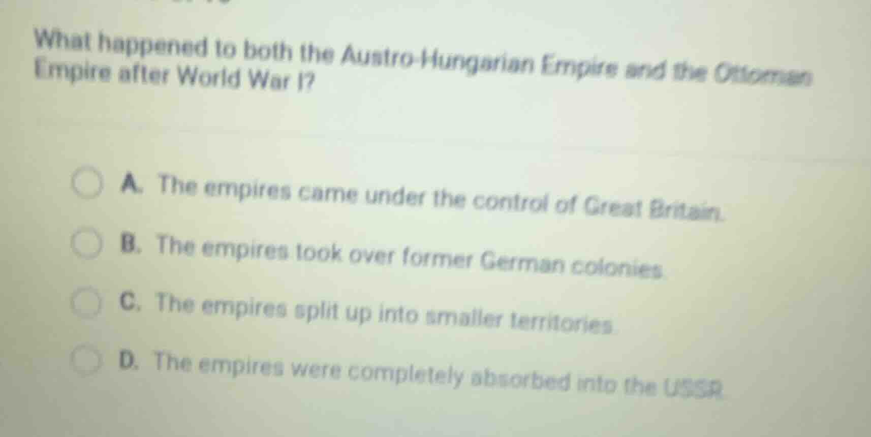 what happened to both the austro - hungarian empire and the ottoman emp…