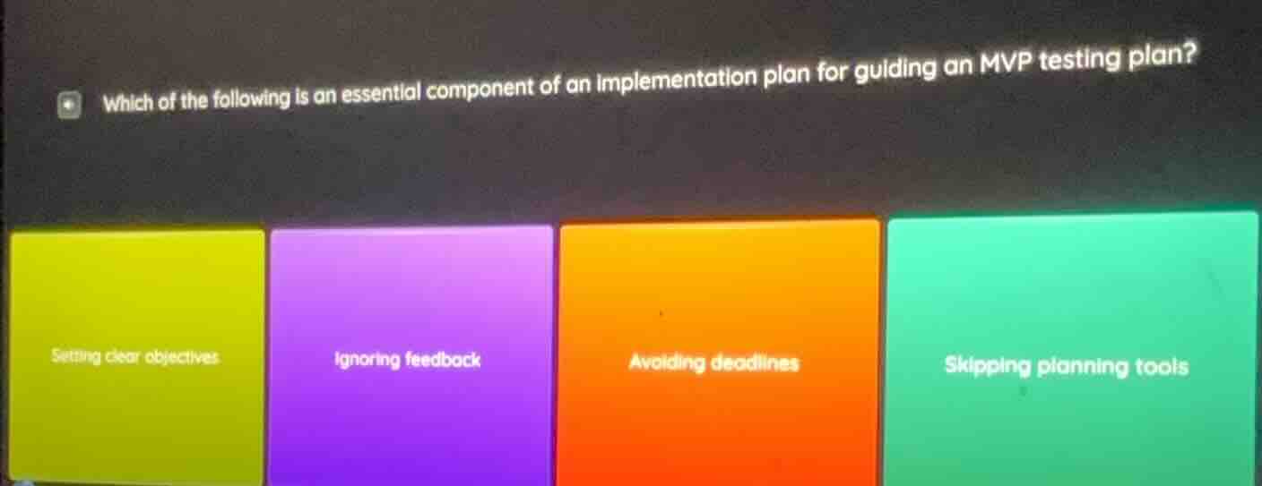 which of the following is an essential component of an implementation p…