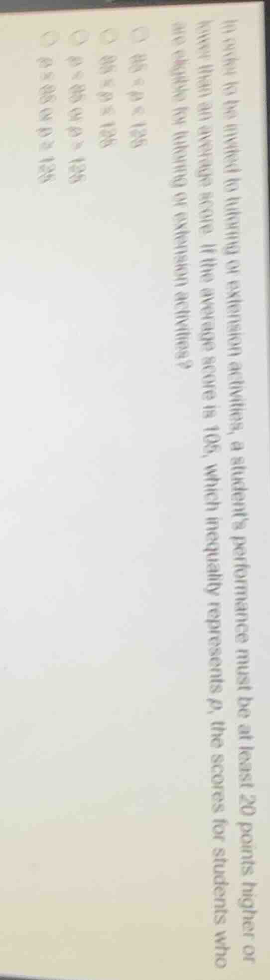 in order to be invited to tutoring or extension activities, a student’s…