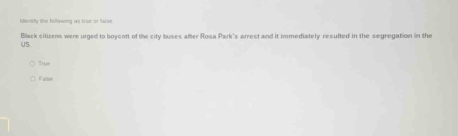 identify the following as true or false black citizens were urged to bo…