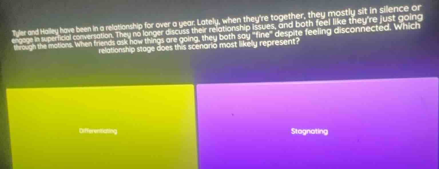 tyler and hailey have been in a relationship for over a year. lately, w…