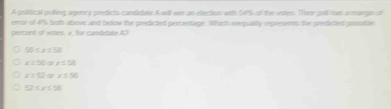 a political polling agency predicts candidate a will win an election wi…