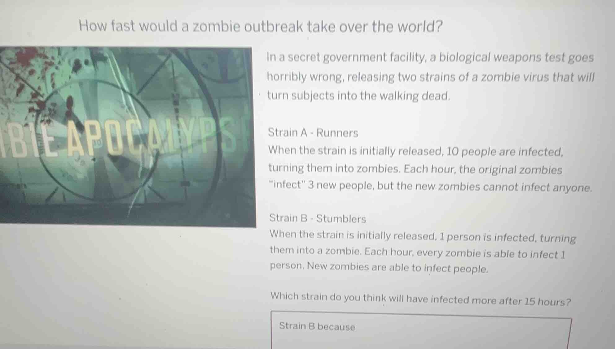 how fast would a zombie outbreak take over the world? in a secret gover…