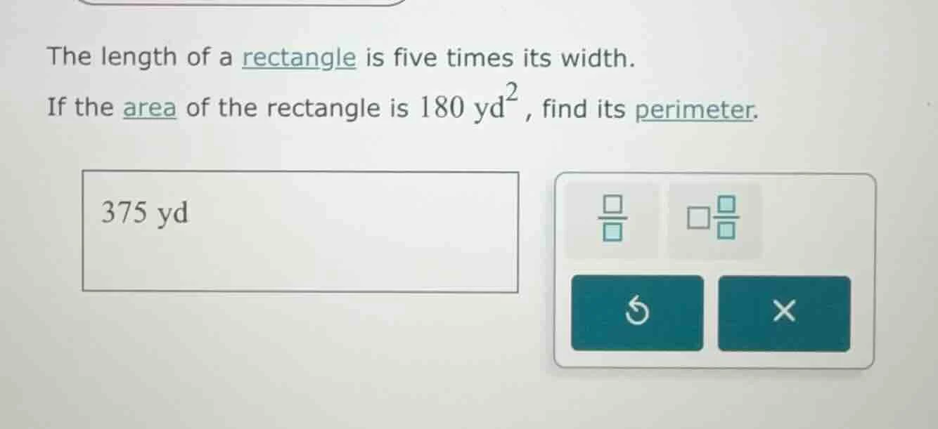 the length of a rectangle is five times its width. if the area of the r…