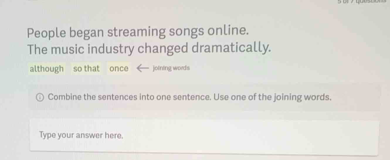 people began streaming songs online. the music industry changed dramati…
