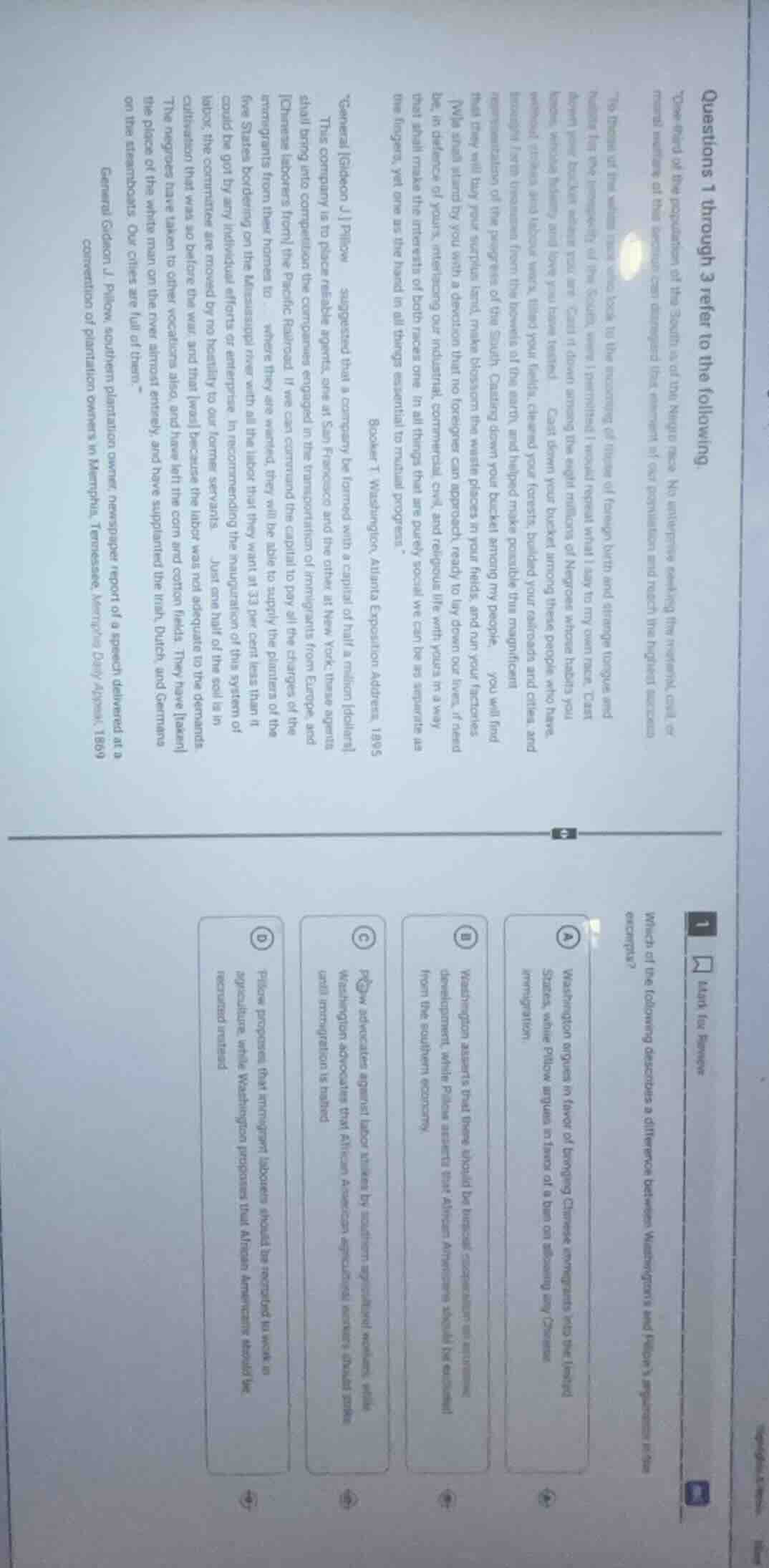 questions 1 through 3 refer to the following general gordon j. pillow, …
