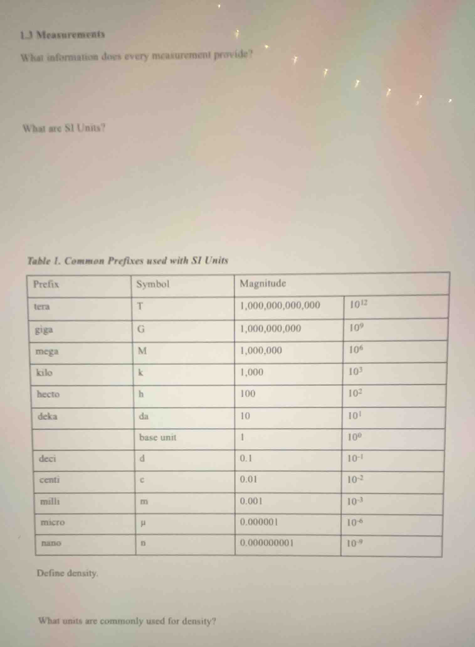1.1 measurements what information does every measurement provide? what …