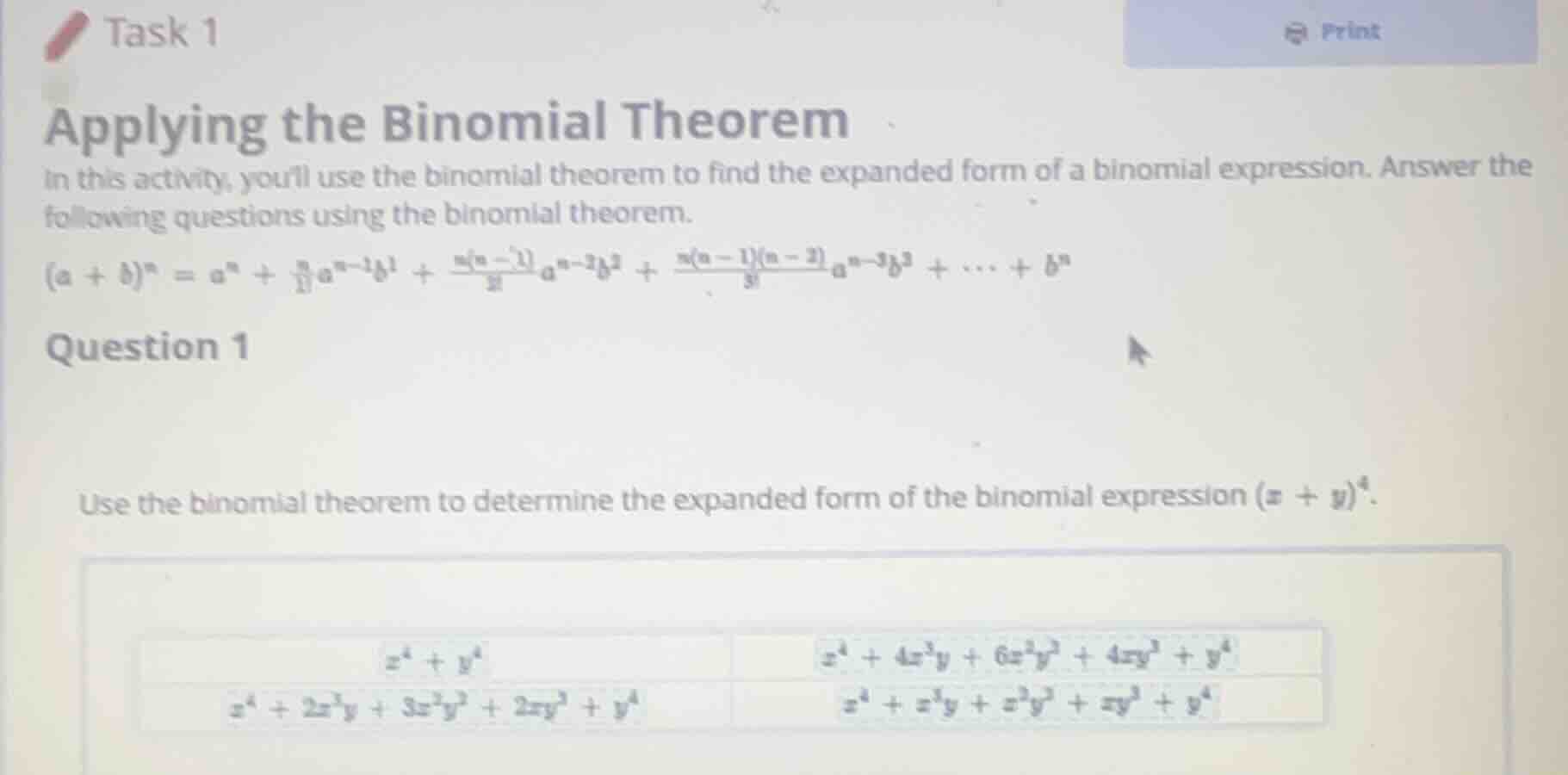 task 1 applying the binomial theorem in this activity, youll use the bi…