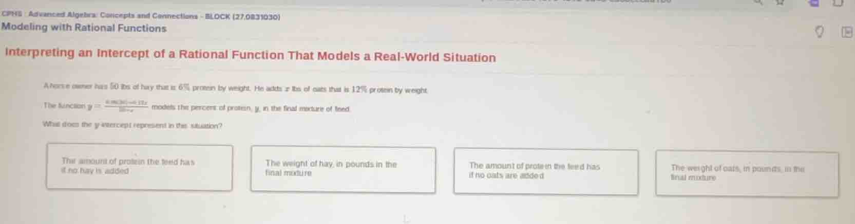 cpm8 advanced algebra: concepts and connections - block (27.0831030) mo…