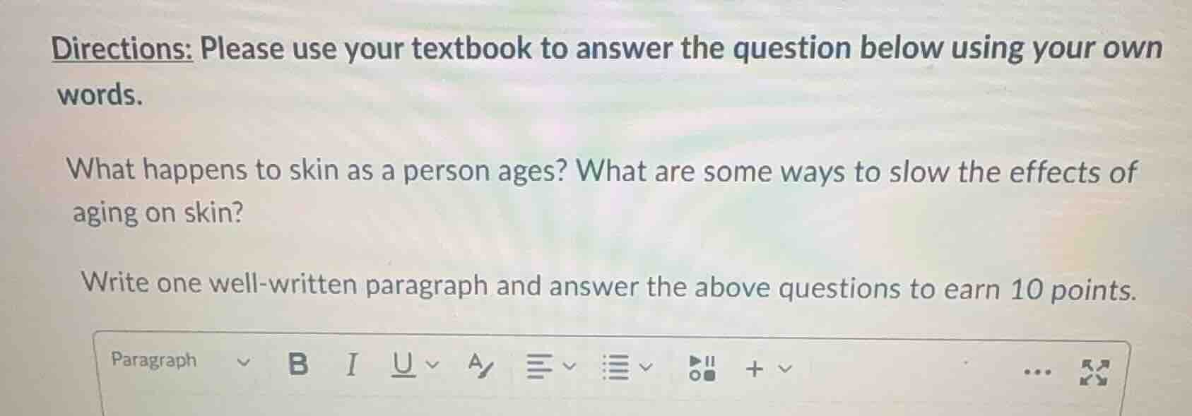 directions: please use your textbook to answer the question below using…