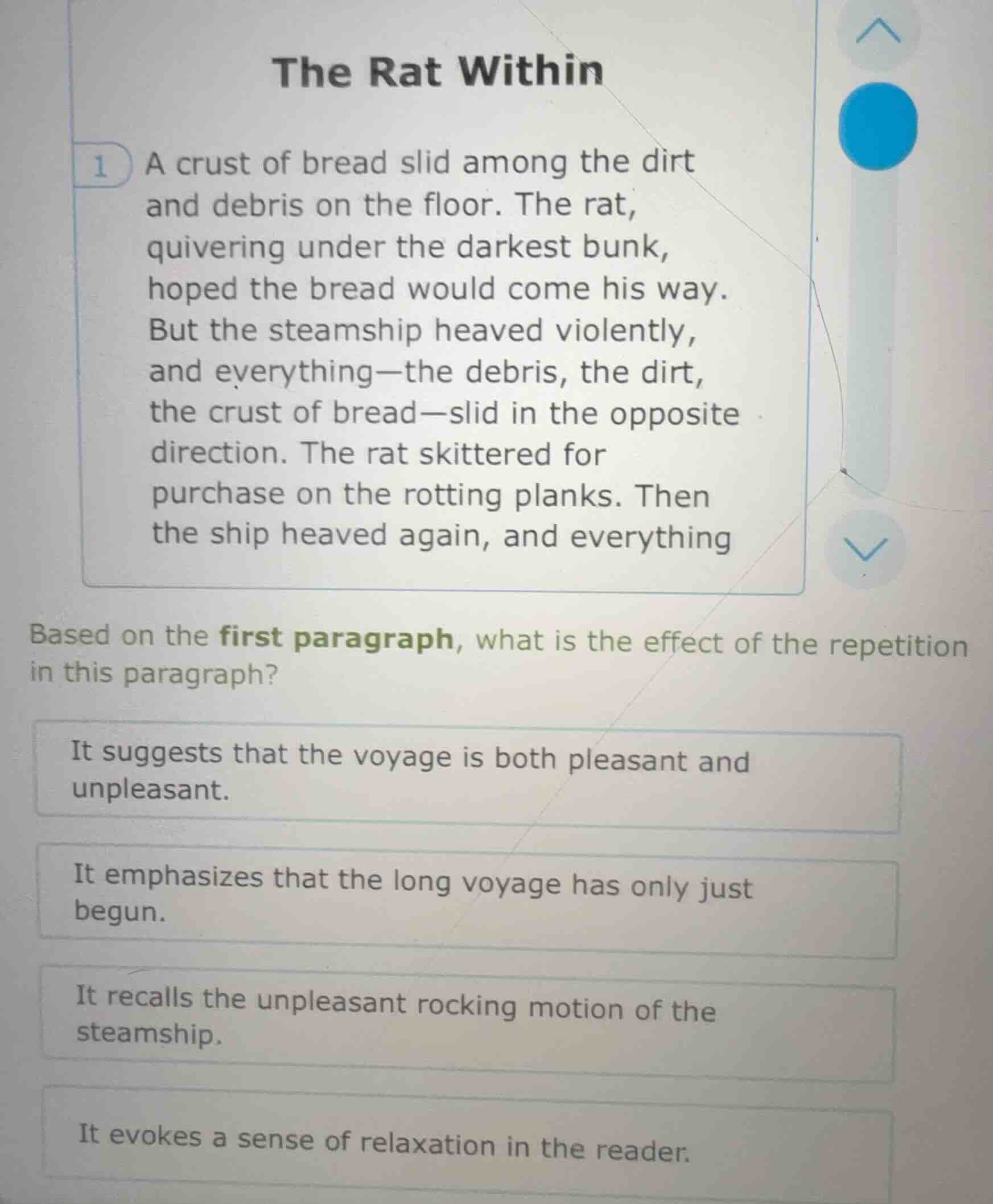 the rat within 1 a crust of bread slid among the dirt and debris on the…