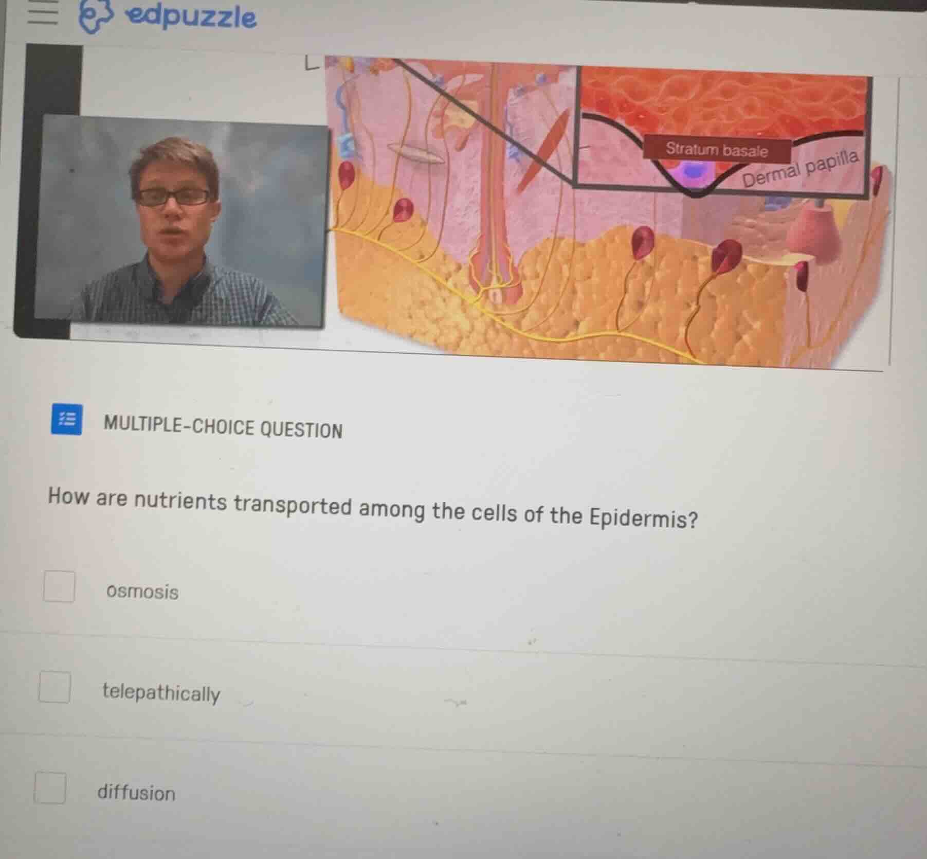 multiple-choice question how are nutrients transported among the cells …