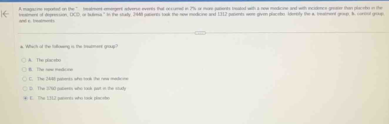 a magazine reported on the \ treatment - emergent adverse events that o…