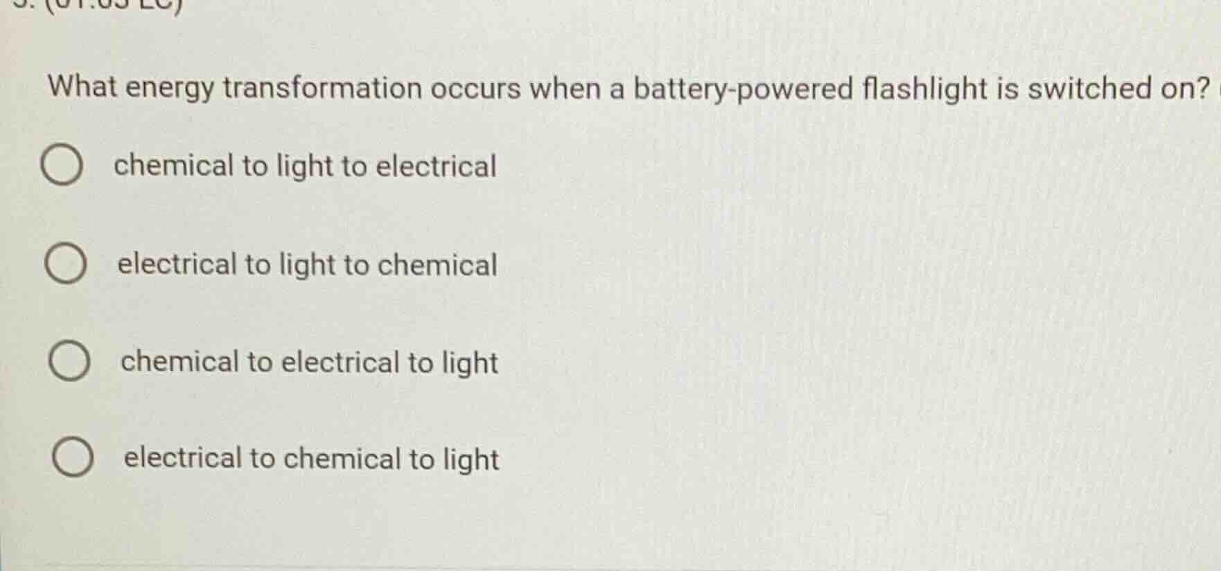 what energy transformation occurs when a battery - powered flashlight i…