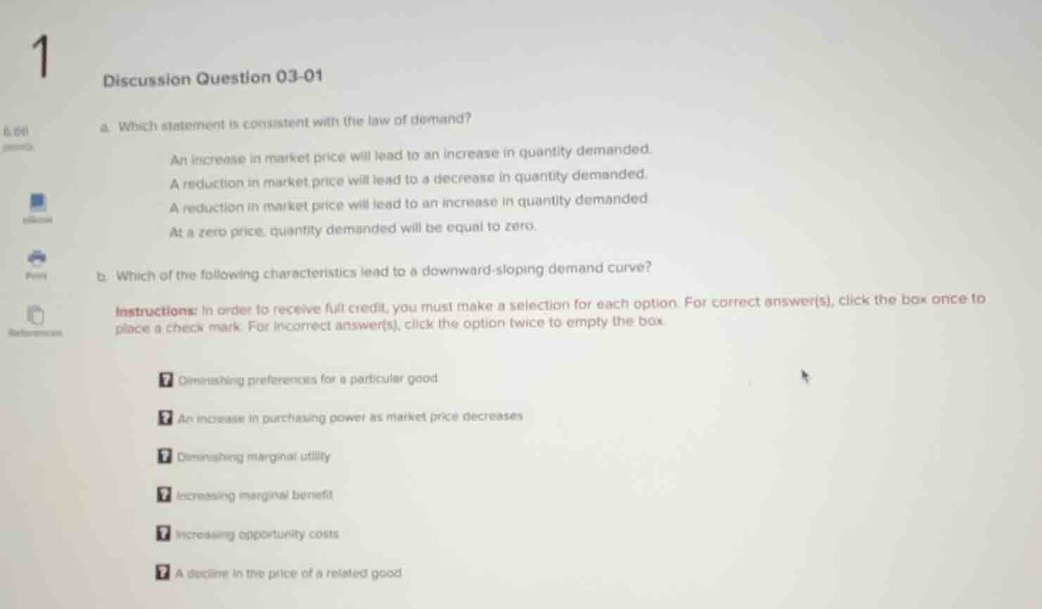 discussion question 03-01 a. which statement is consistent with the law…