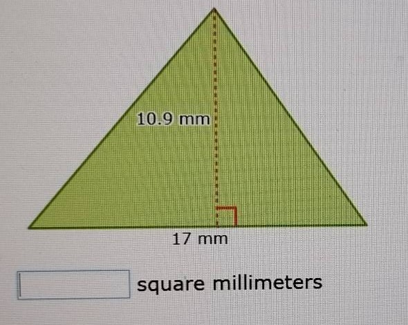 10.9 mm 17 mm square millimeters