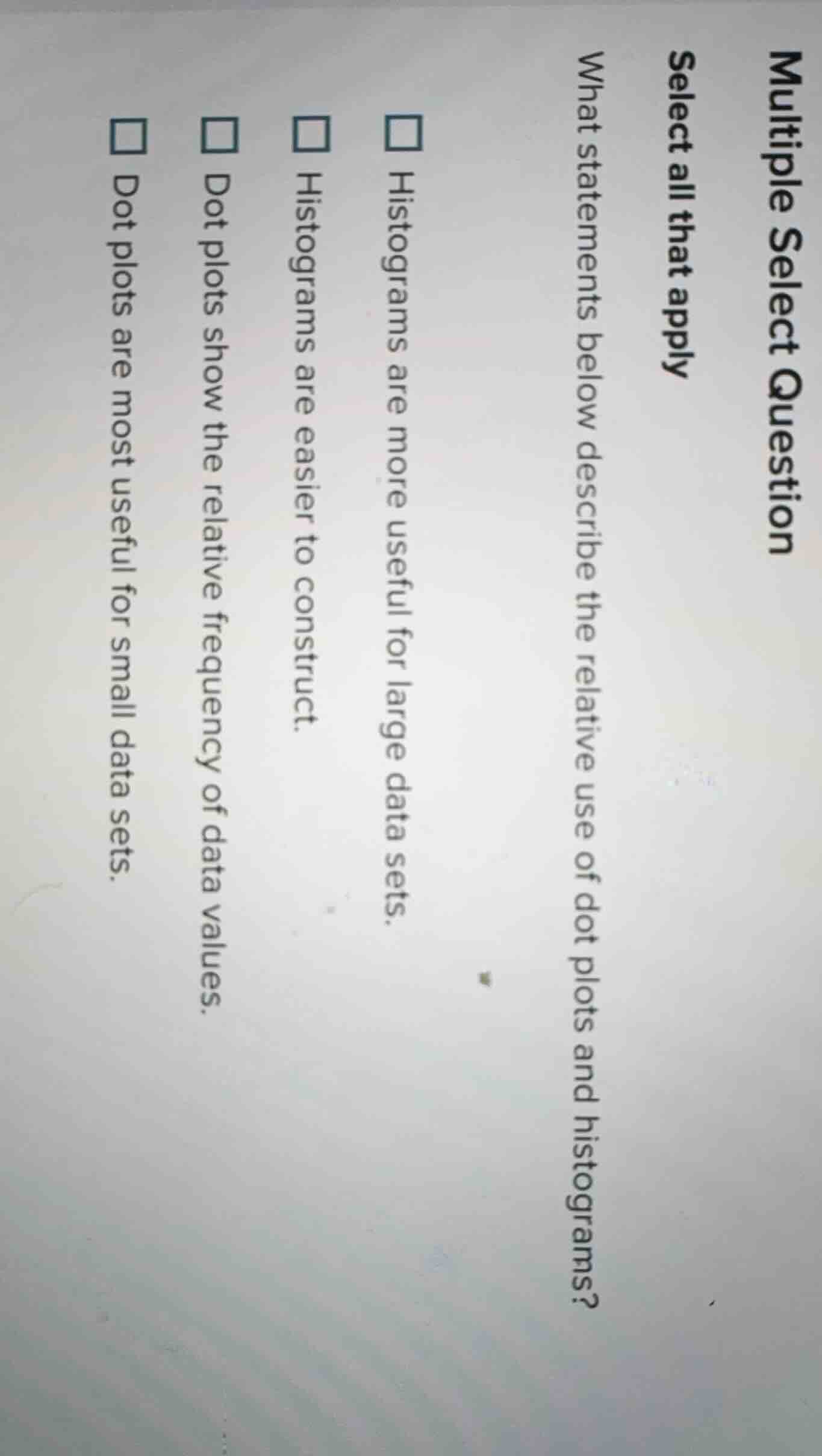 multiple select question select all that apply what statements below de…