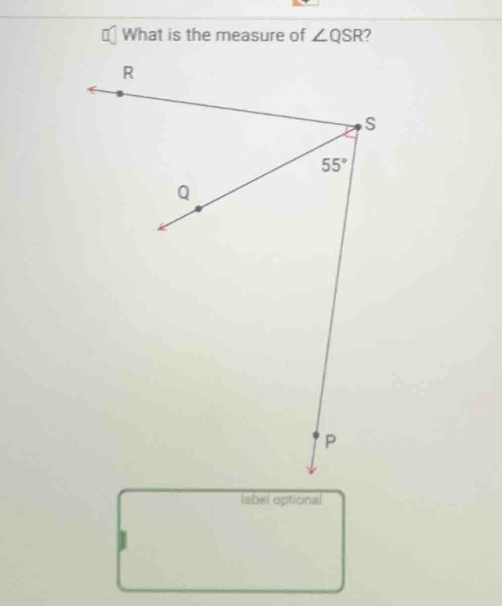 what is the measure of ∠qsr?