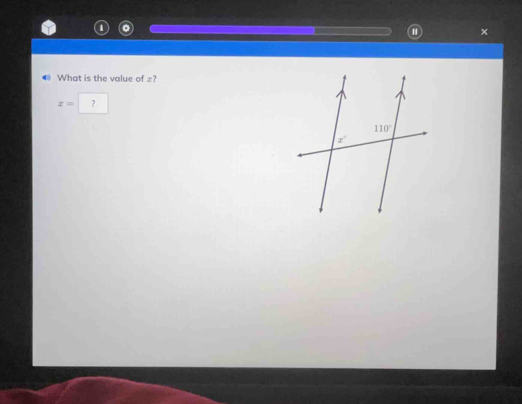 what is the value of ( x )? ( x = ) ?