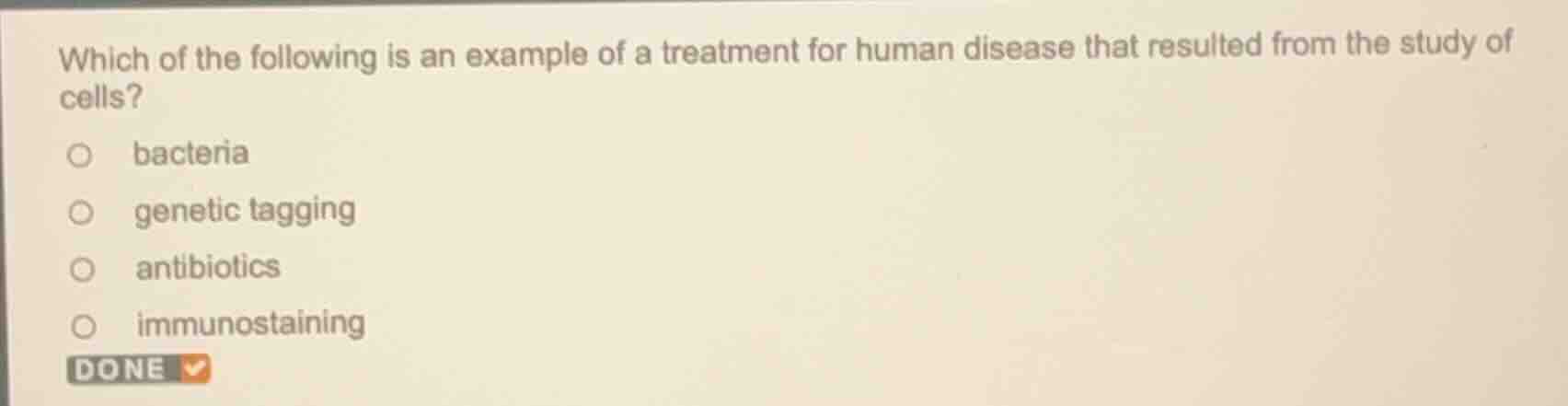 which of the following is an example of a treatment for human disease t…