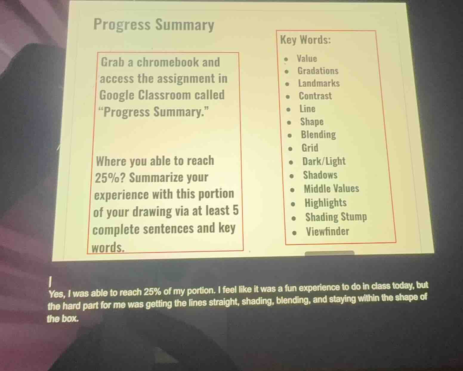 progress summary grab a chromebook and access the assignment in google …