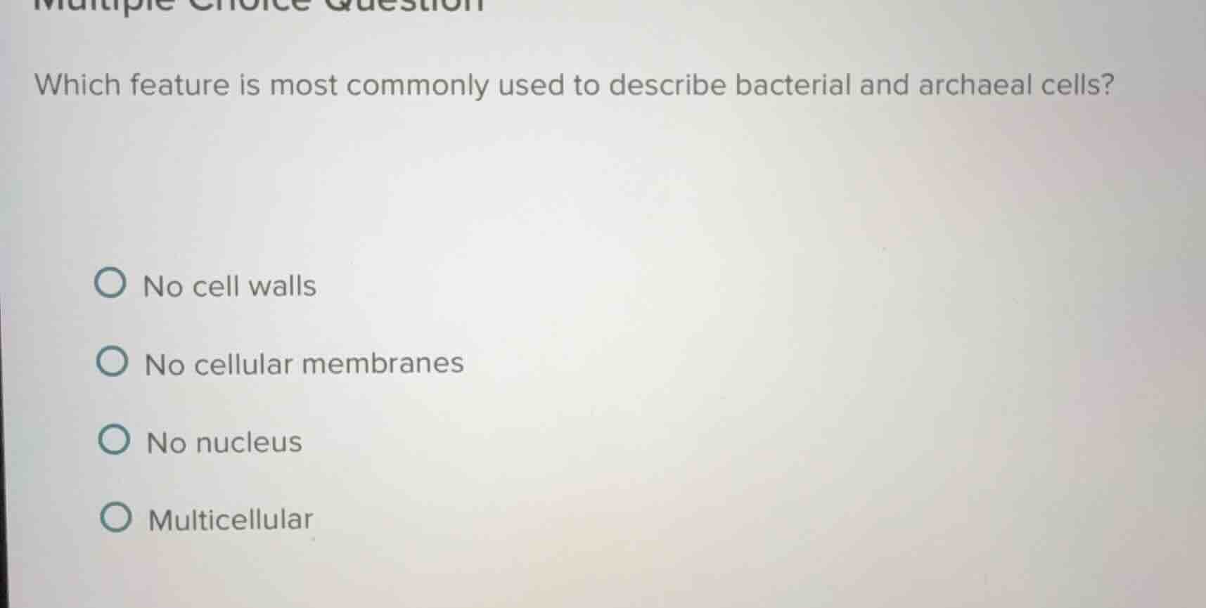 multiple choice question which feature is most commonly used to describ…