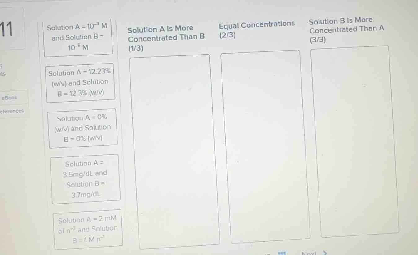 solution a = 10⁻³ m and solution b = 10⁻⁵ m solution a = 12.23% (w/v) a…