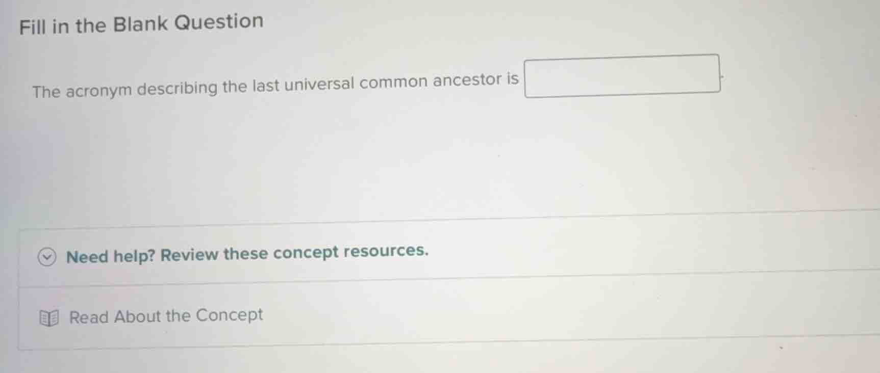 fill in the blank question the acronym describing the last universal co…