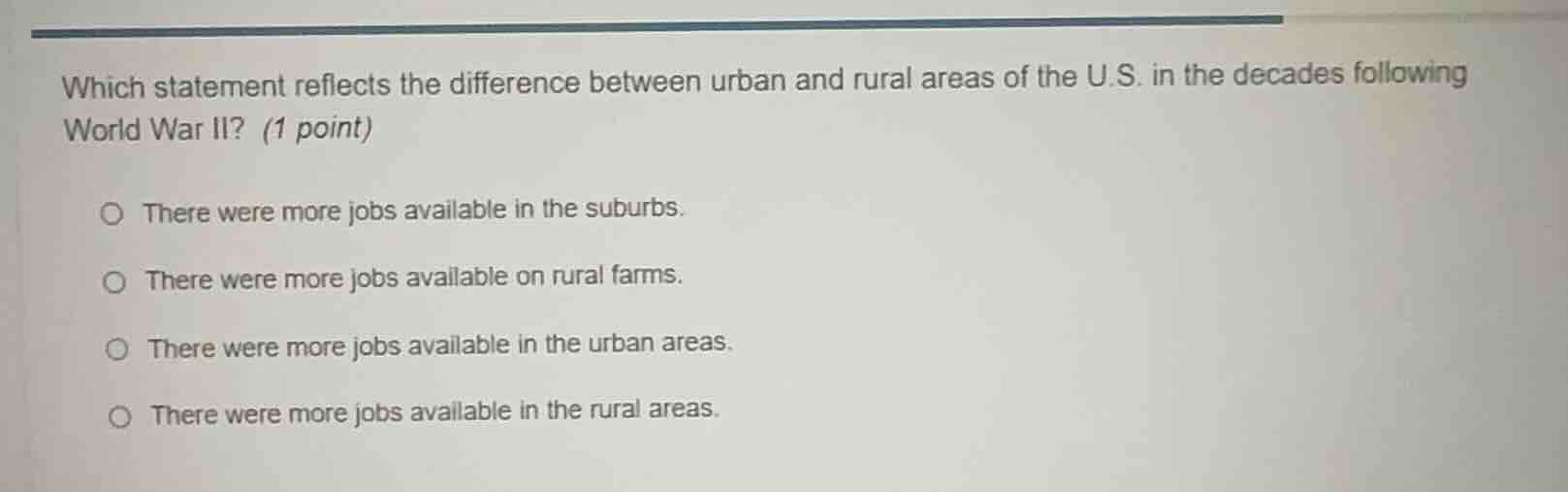 which statement reflects the difference between urban and rural areas o…