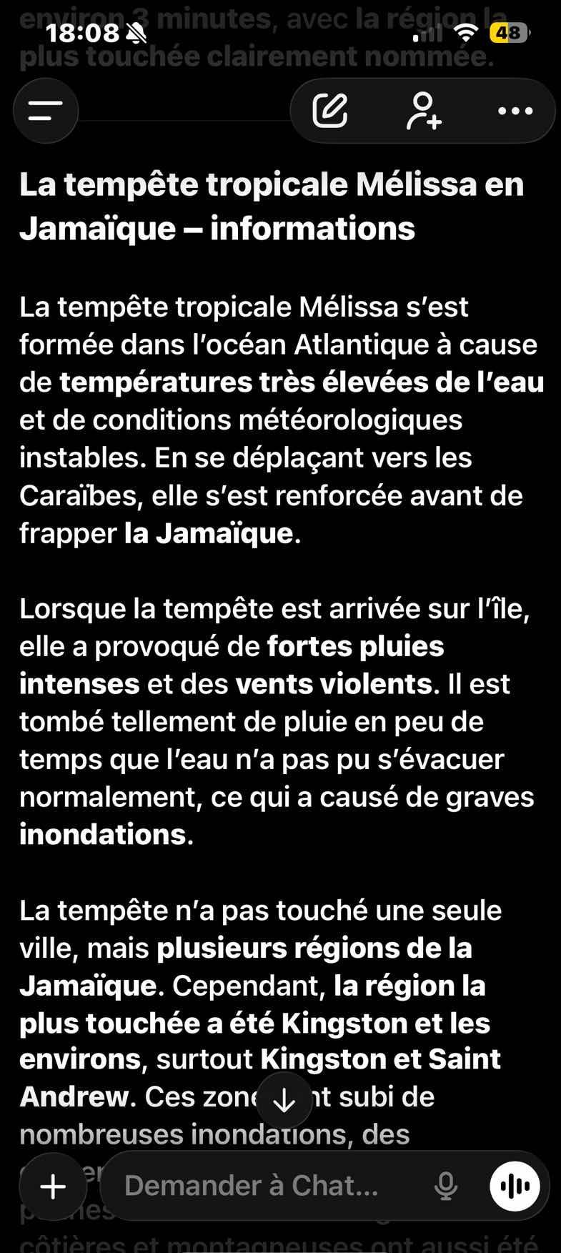 la tempête tropicale mélissa en jamaïque – informations la tempête trop…
