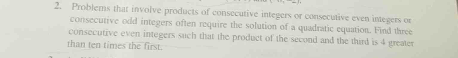 2. problems that involve products of consecutive integers or consecutiv…