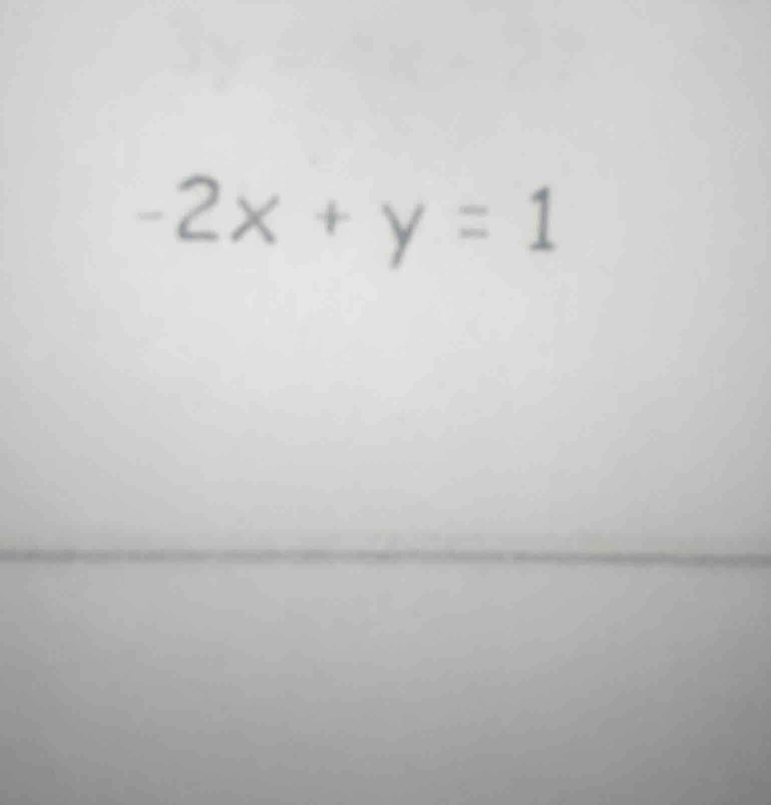 -2x + y = 1
