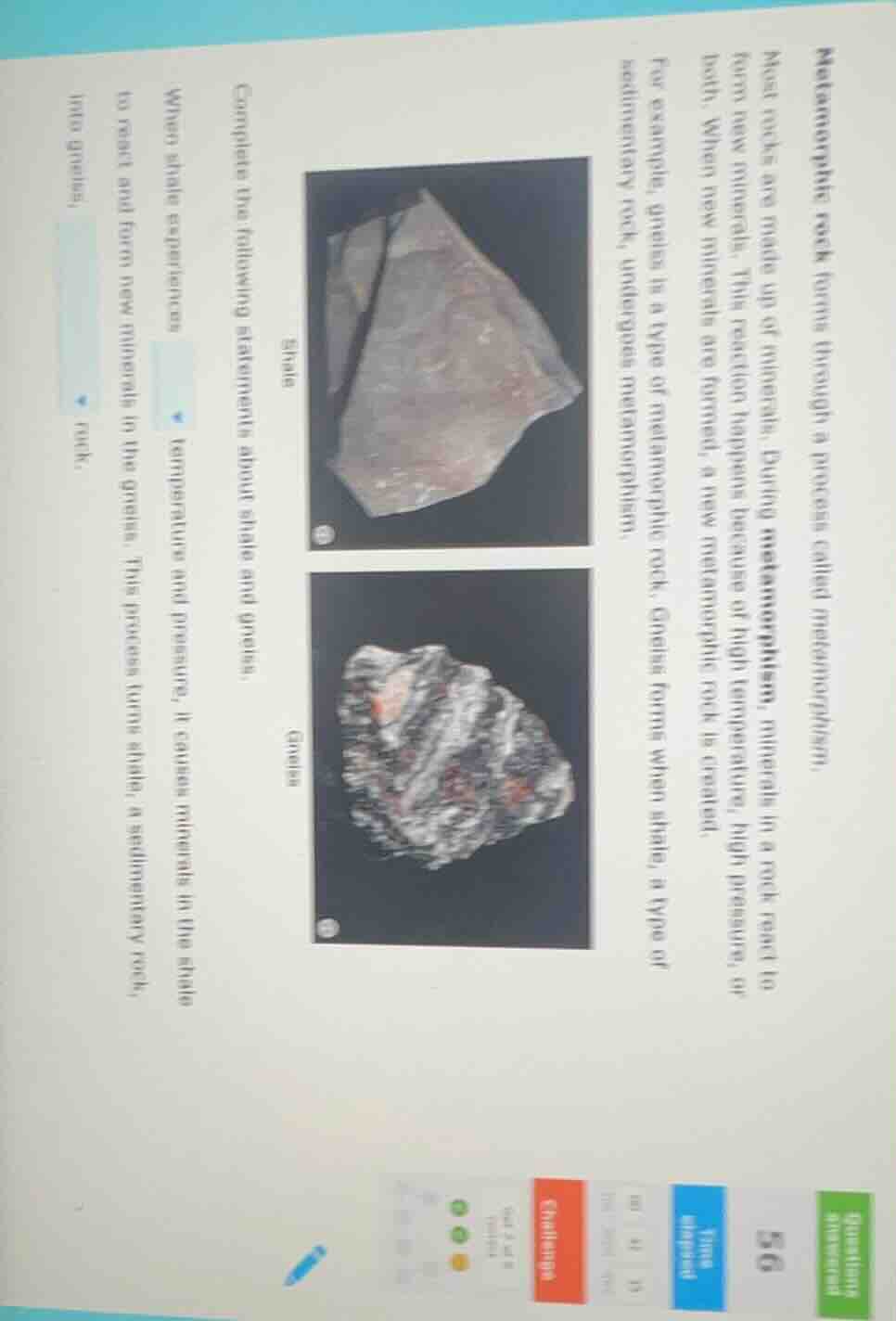 metamorphic rock forms through a process called metamorphism. most rock…