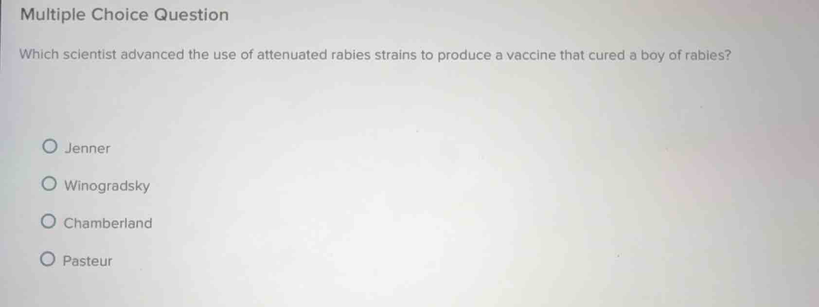 multiple choice question which scientist advanced the use of attenuated…