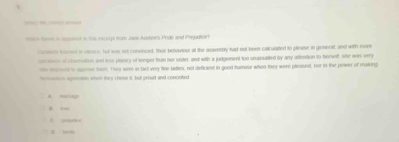 select the correct answer. which theme is apparent in this excerpt from…