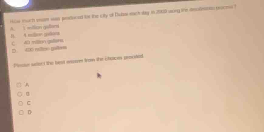 how much water was produced for the city of dubai each day in 2020 usin…