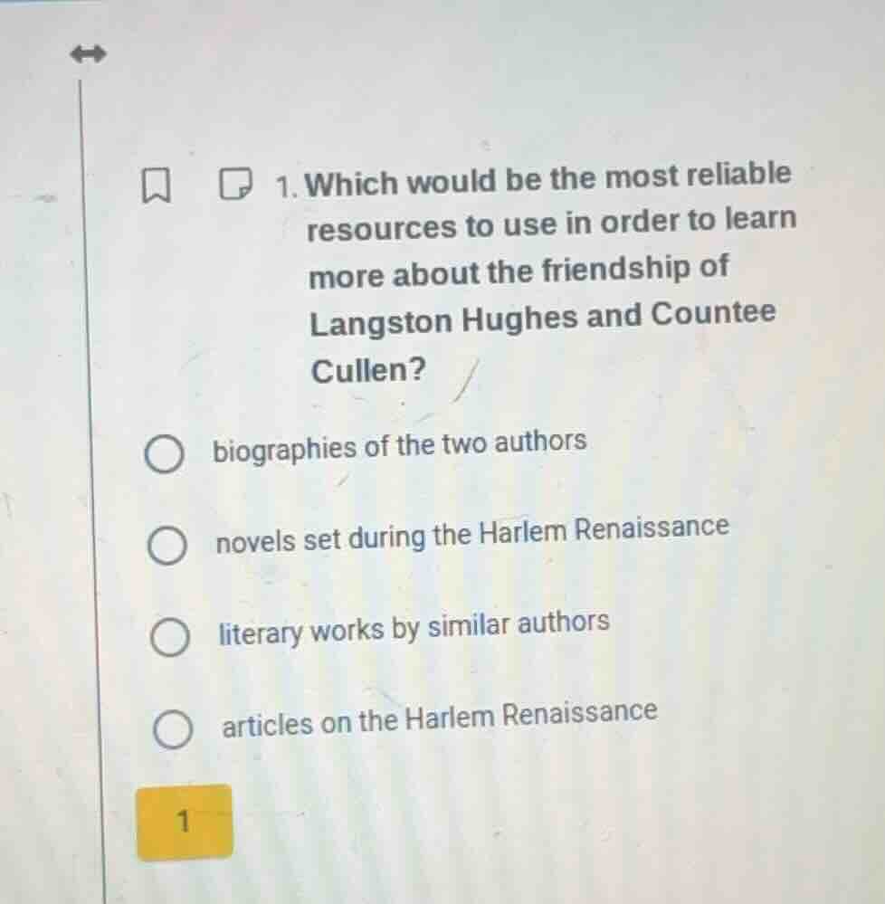 1. which would be the most reliable resources to use in order to learn …