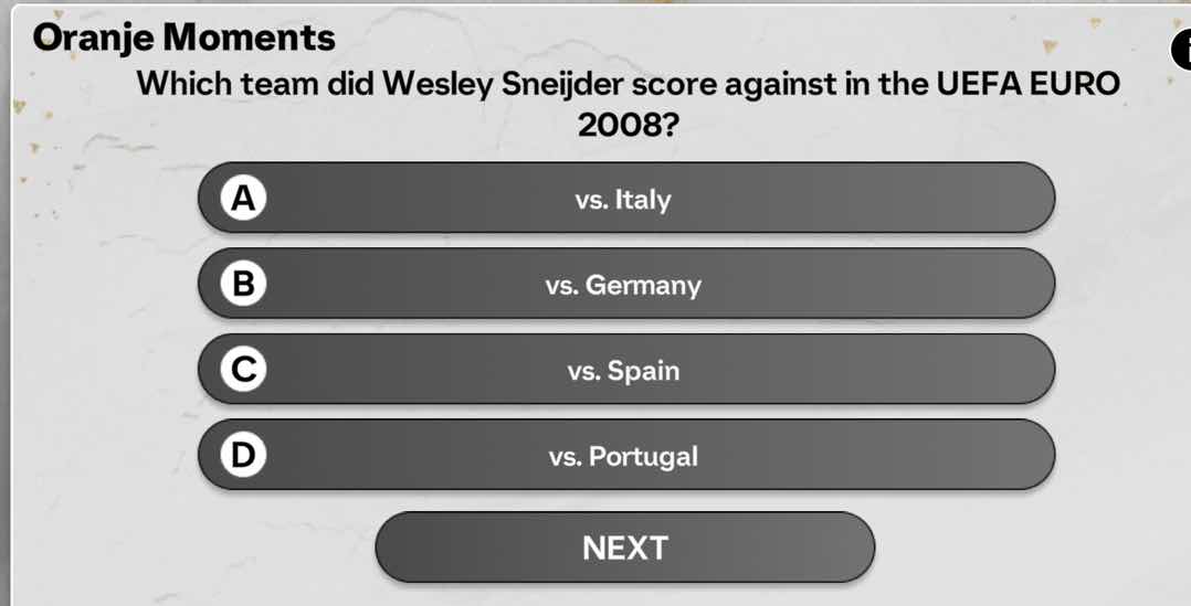 oranje moments which team did wesley sneijder score against in the uefa…