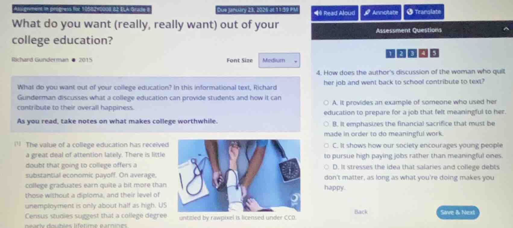 what do you want (really, really want) out of your college education? r…