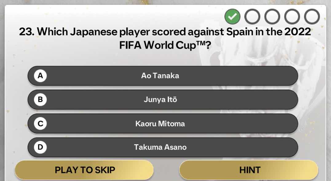 23. which japanese player scored against spain in the 2022 fifa world c…