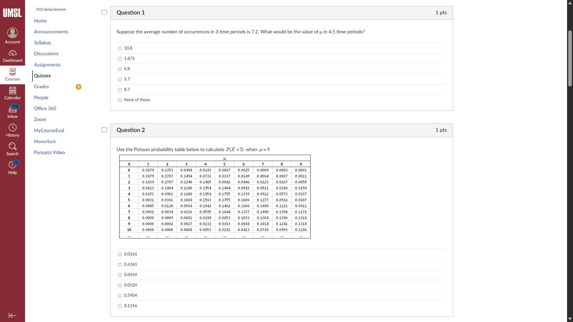 question 1 suppose the average number of occurrences in 3 time periods …