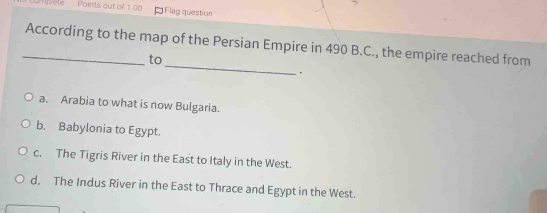 according to the map of the persian empire in 490 b.c., the empire reac…