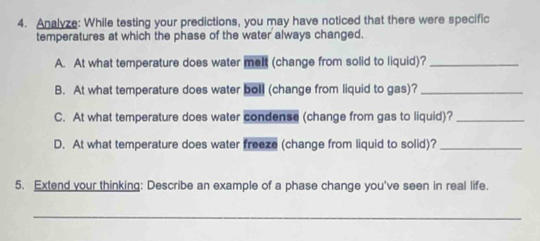 4. analyze: while testing your predictions, you may have noticed that t…