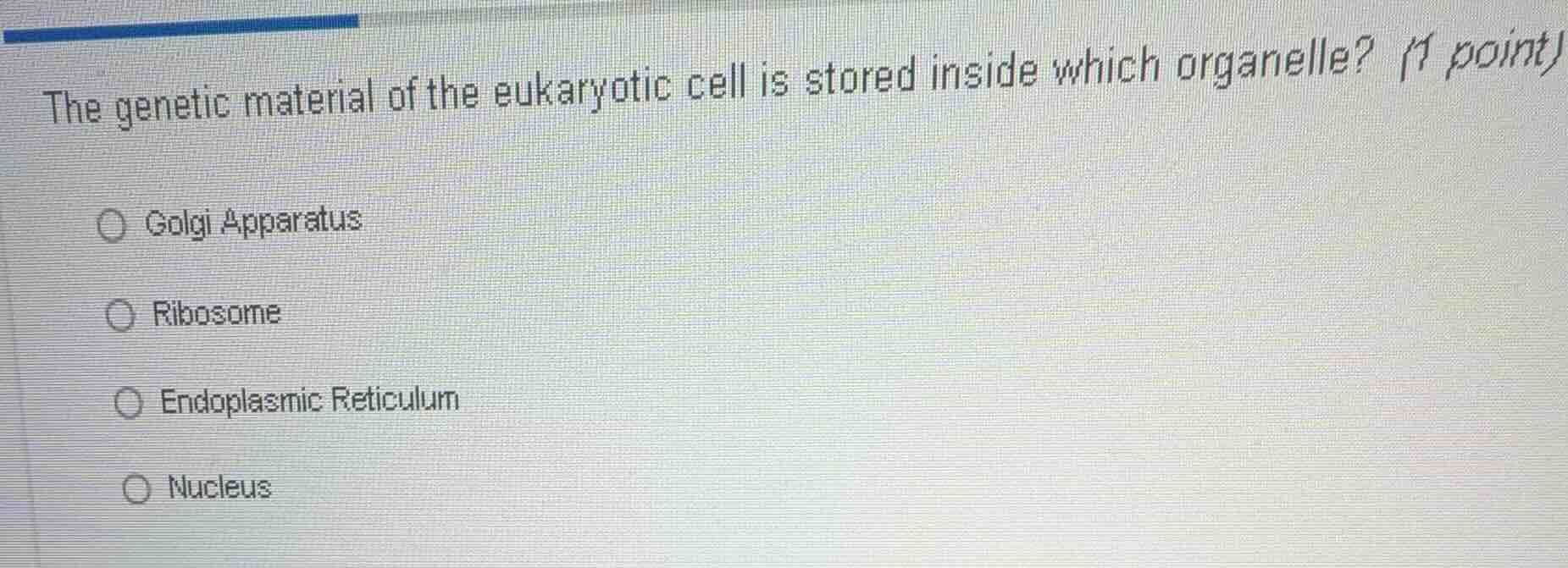 the genetic material of the eukaryotic cell is stored inside which orga…
