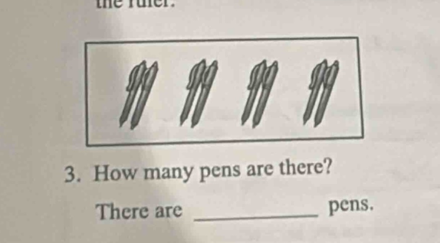 3. how many pens are there? there are ______ pens.