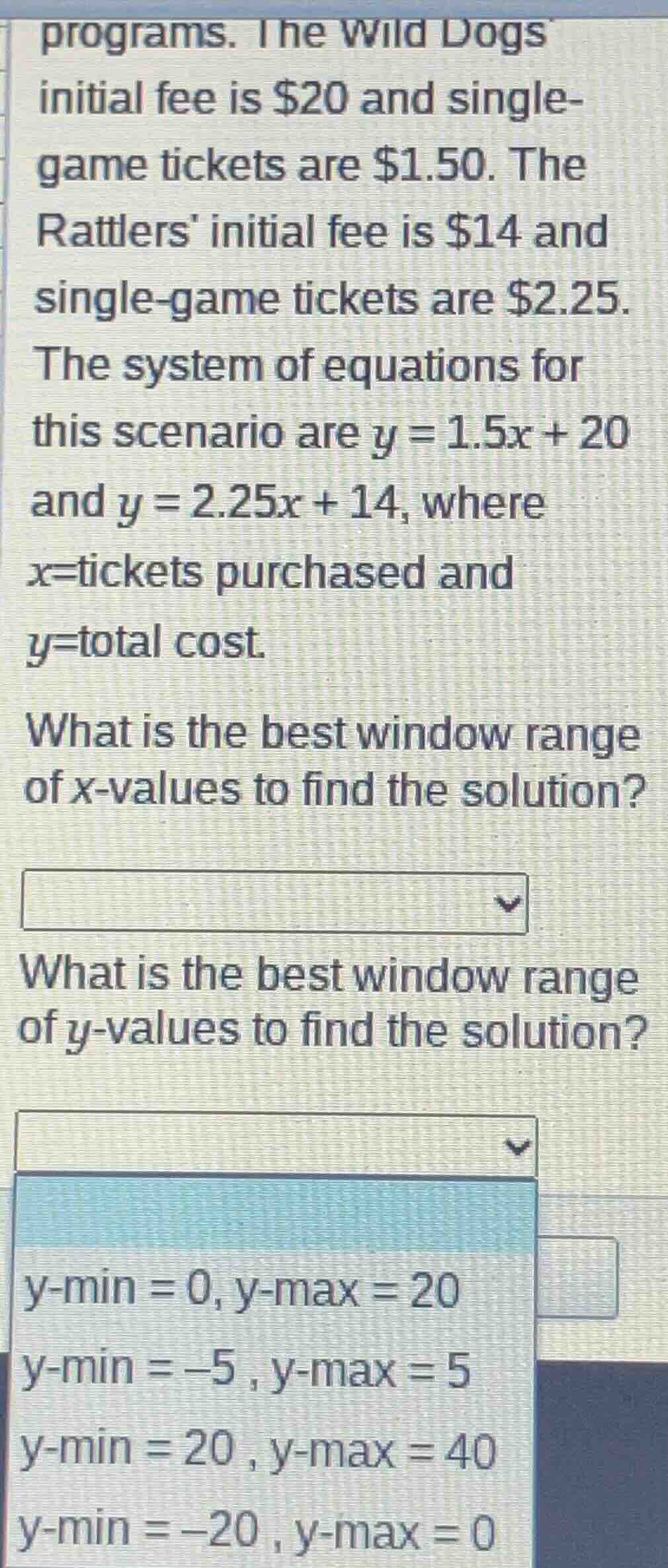 programs. the wild dogs initial fee is $20 and single-game tickets are …