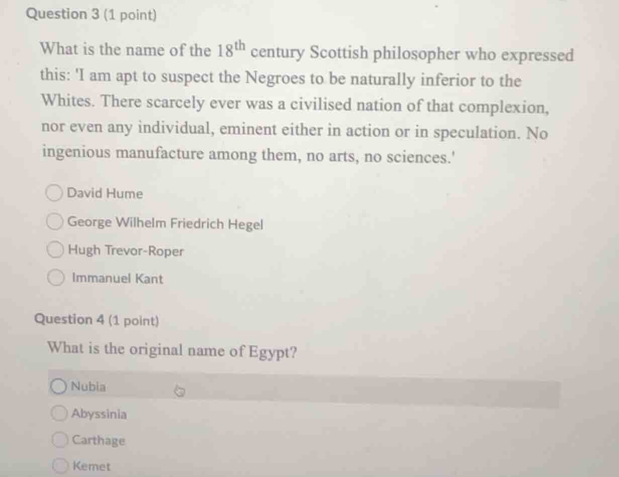 question 3 (1 point) what is the name of the $18^{\\text{th}}$ century …
