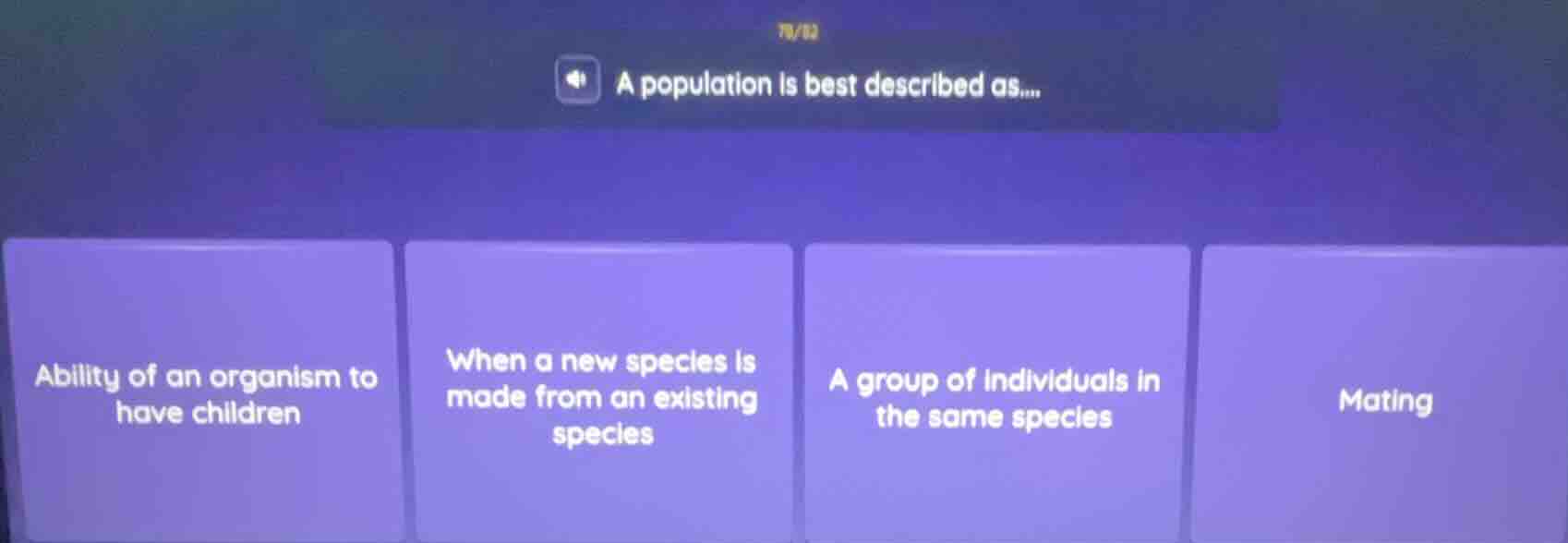 a population is best described as.... ability of an organism to have ch…