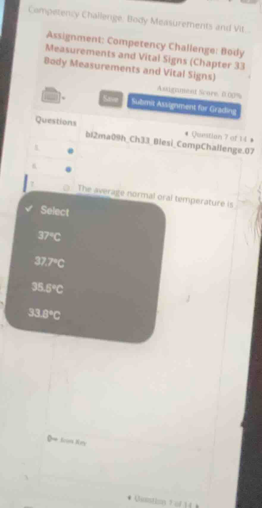 competency challenge: body measurements and vit. assignment: competency…