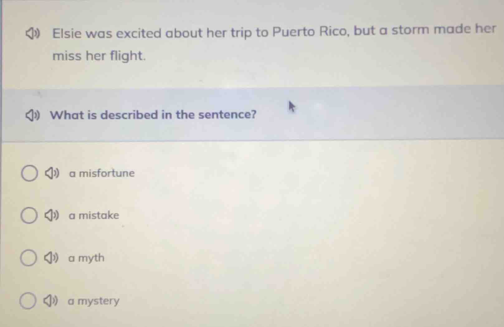 elsie was excited about her trip to puerto rico, but a storm made her m…